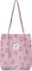Pink Smiley Corduroy Tote Bags